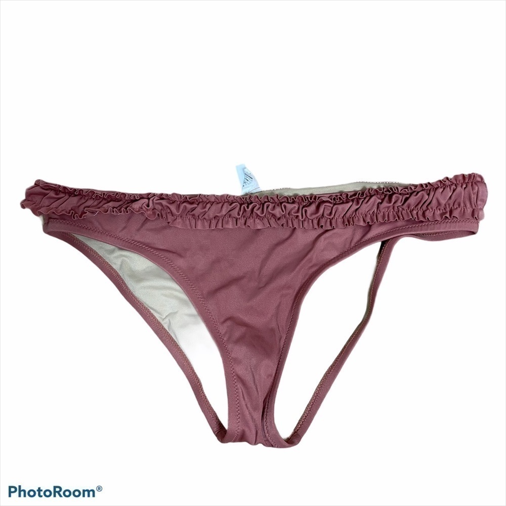 J.Crew Pink Ruffle Bikini Bottom Large Women’s